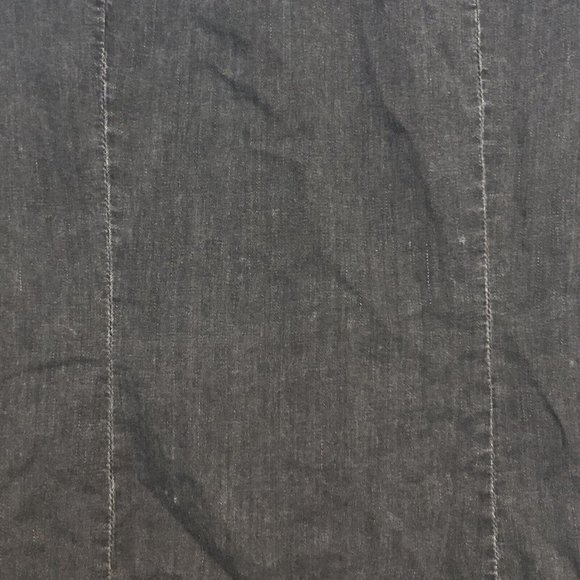 Madewell Black Denim Front Ruffle Button Up Shirt Top Women Size Small - Picture 5 of 16